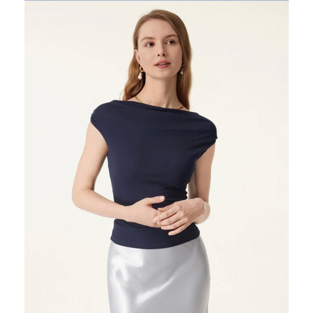 OGL Top Size 2XL NEW Eco-SkinKiss Multi-wear Versatile Necklines Brami Top Blue - Picture 8 of 15